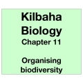 Biology Chapter 11 - Organising Biodiversity